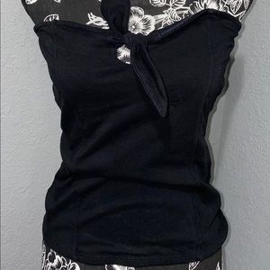 Express One Eleven Black Tube Top for date night!